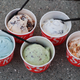 Salt & Straw Ice Scream ice cream lineup on sidewalk